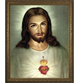 Nelson Art Sacred Heart of Jesus (Traditional) Framed Art Picture