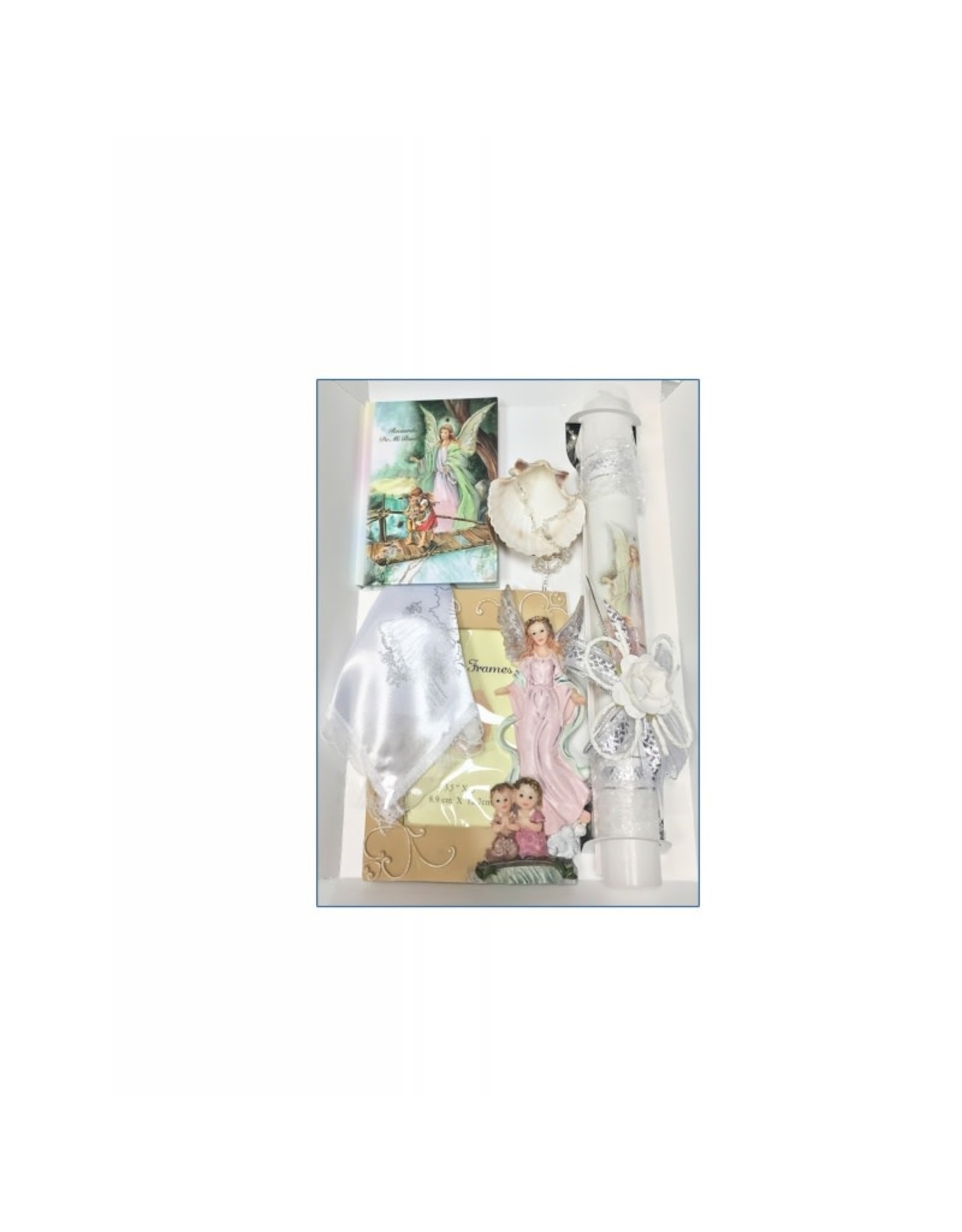 San Francis Baptism Set - Guardian Angel, Girl