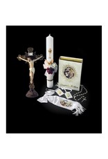 First Communion Set with Bible, Candle & Crucifix (Boy, English)