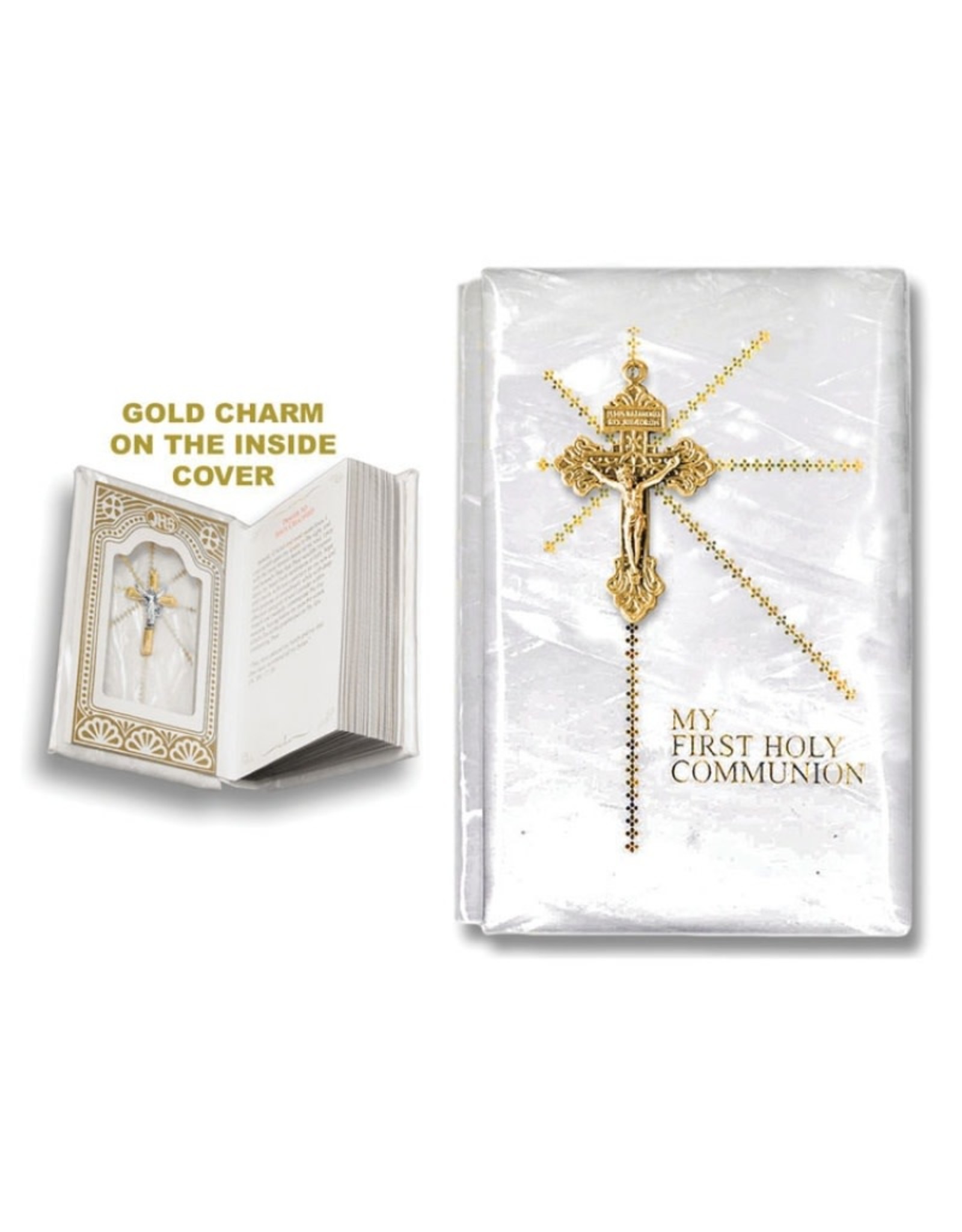 First Communion Missal Book with Silver Crucifix