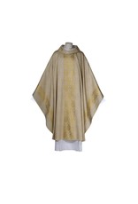 Arte Grosse Chasuble - Chartres Collection - White & Gold with Cowl Neck