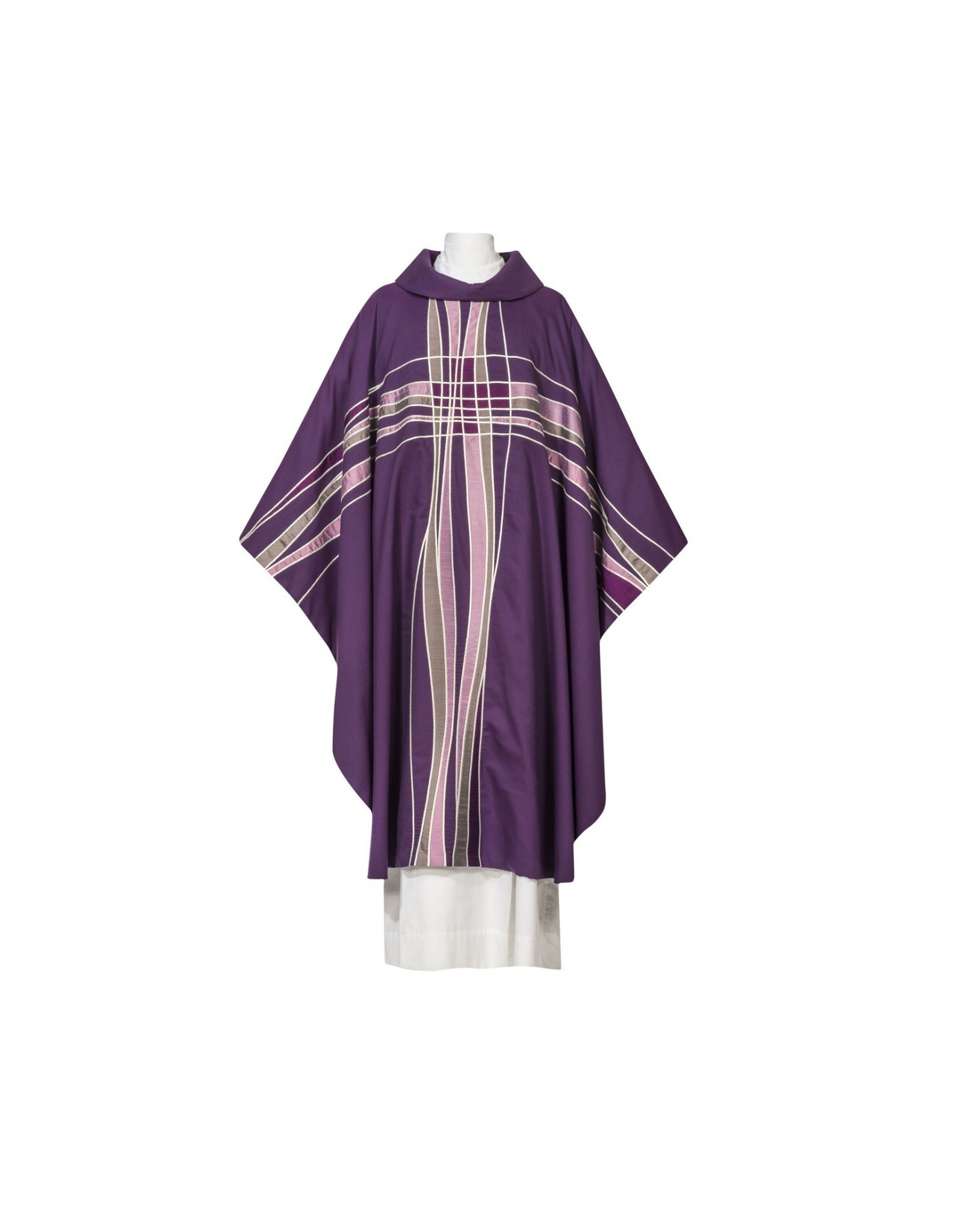 Arte Grosse Chasuble - Seta Collection - Purple with Cowl Neck