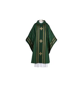 Arte Grosse Chasuble - Macarius Collection - Green with Cowl Neck