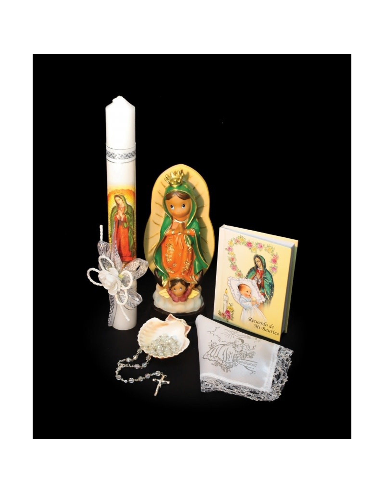 Baptism Set (Spanish), Our Lady of Guadalupe with Statue