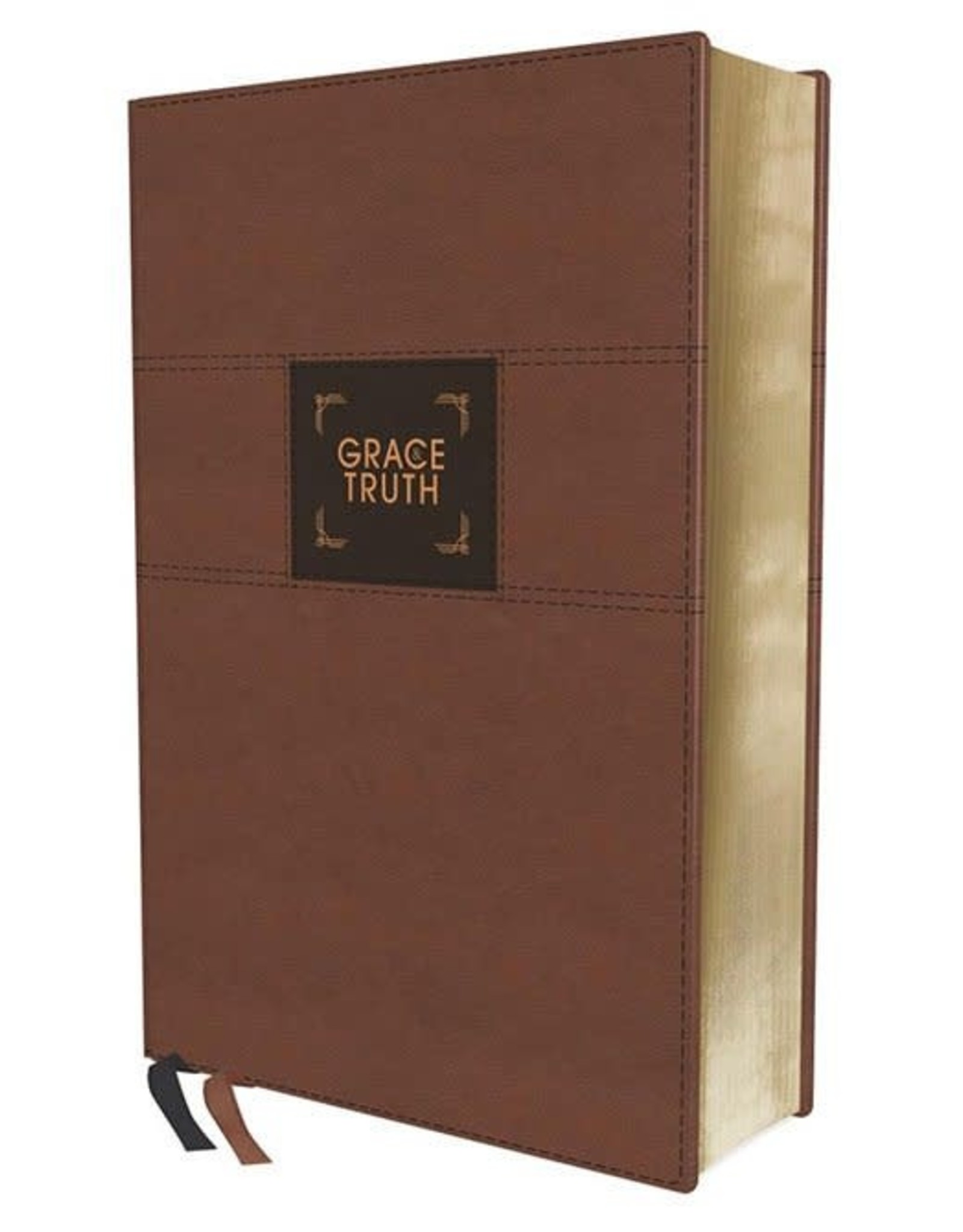 Zondervan NIV Grace & Truth Study Bible, Soft Brown Leather-Look