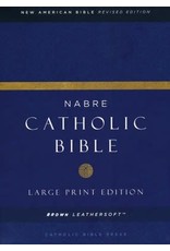 NABRE Large-Print Catholic Bible, Leather-Look Brown