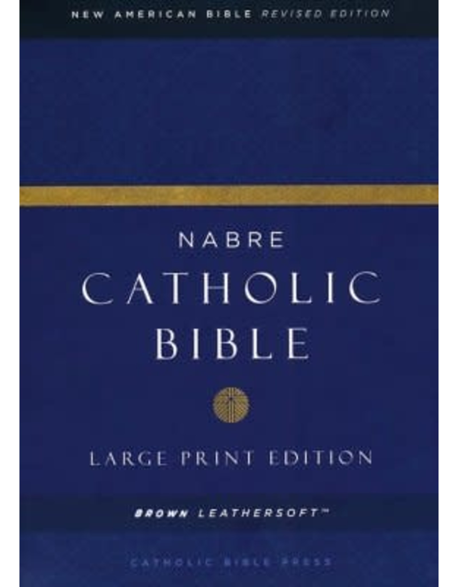 Catholic Bible Press NABRE Large-Print Catholic Bible, Leather-Look Brown