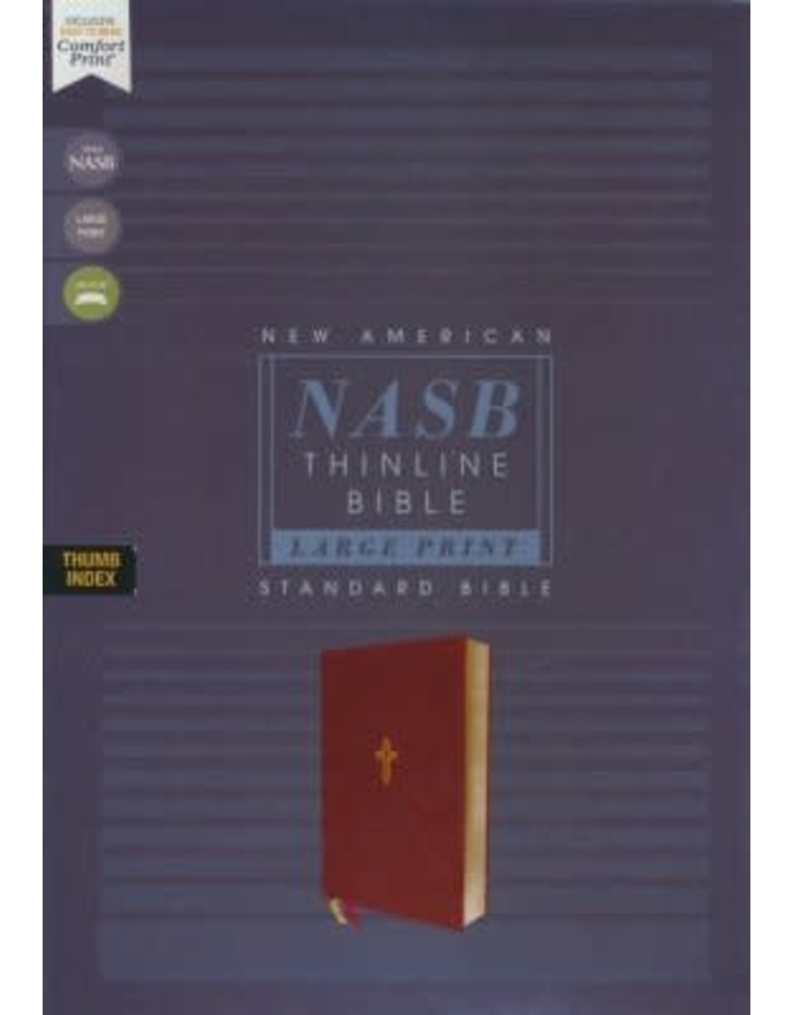 Zondervan NASB 1995 Large-Print Thinline Bible, Soft Leather-Look Brown (Indexed)