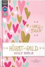 Zondervan NIV Heart of Gold Comfort Print Holy Bible, Hardcover