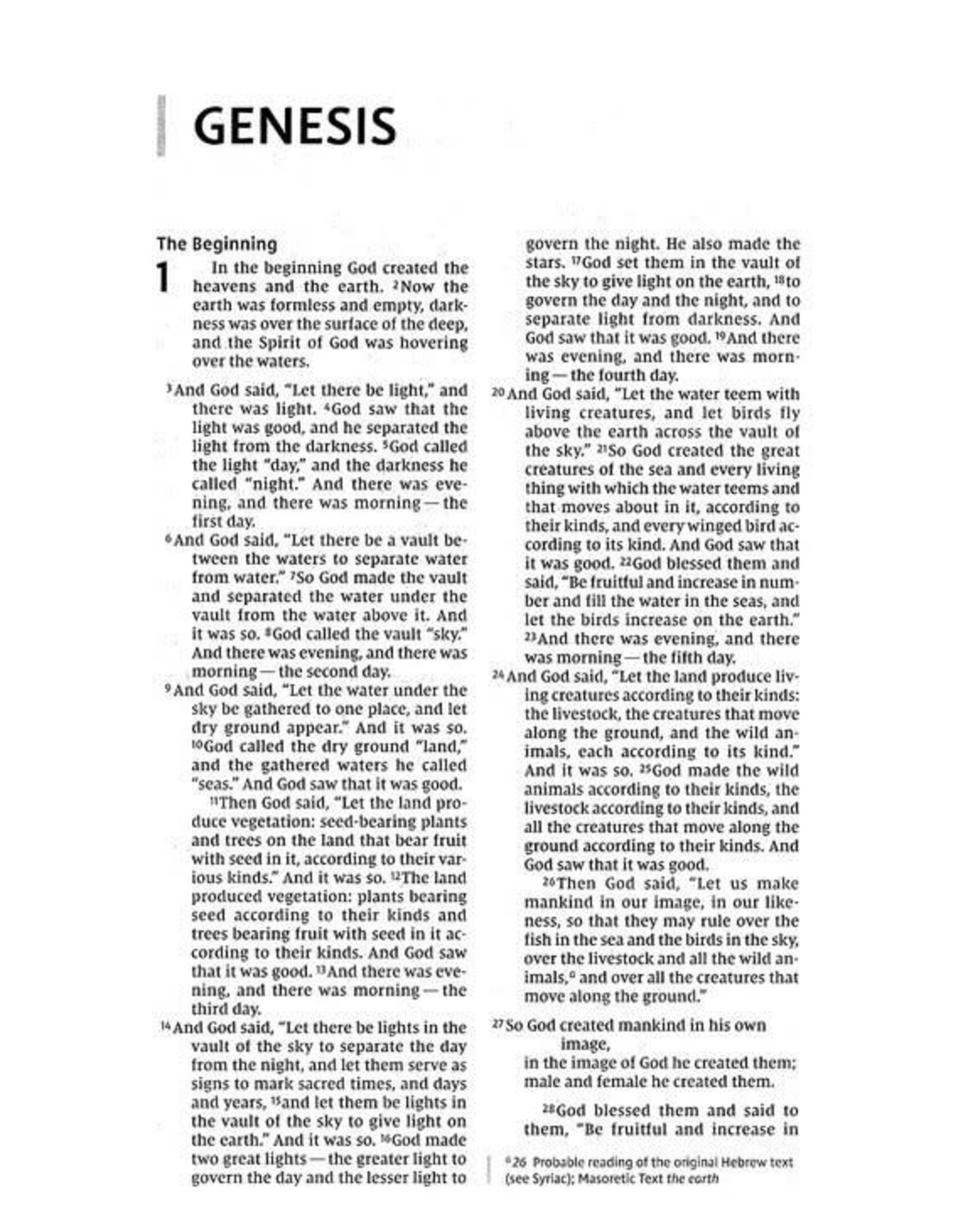 Zondervan NIV Heart of Gold Comfort Print Holy Bible, Hardcover