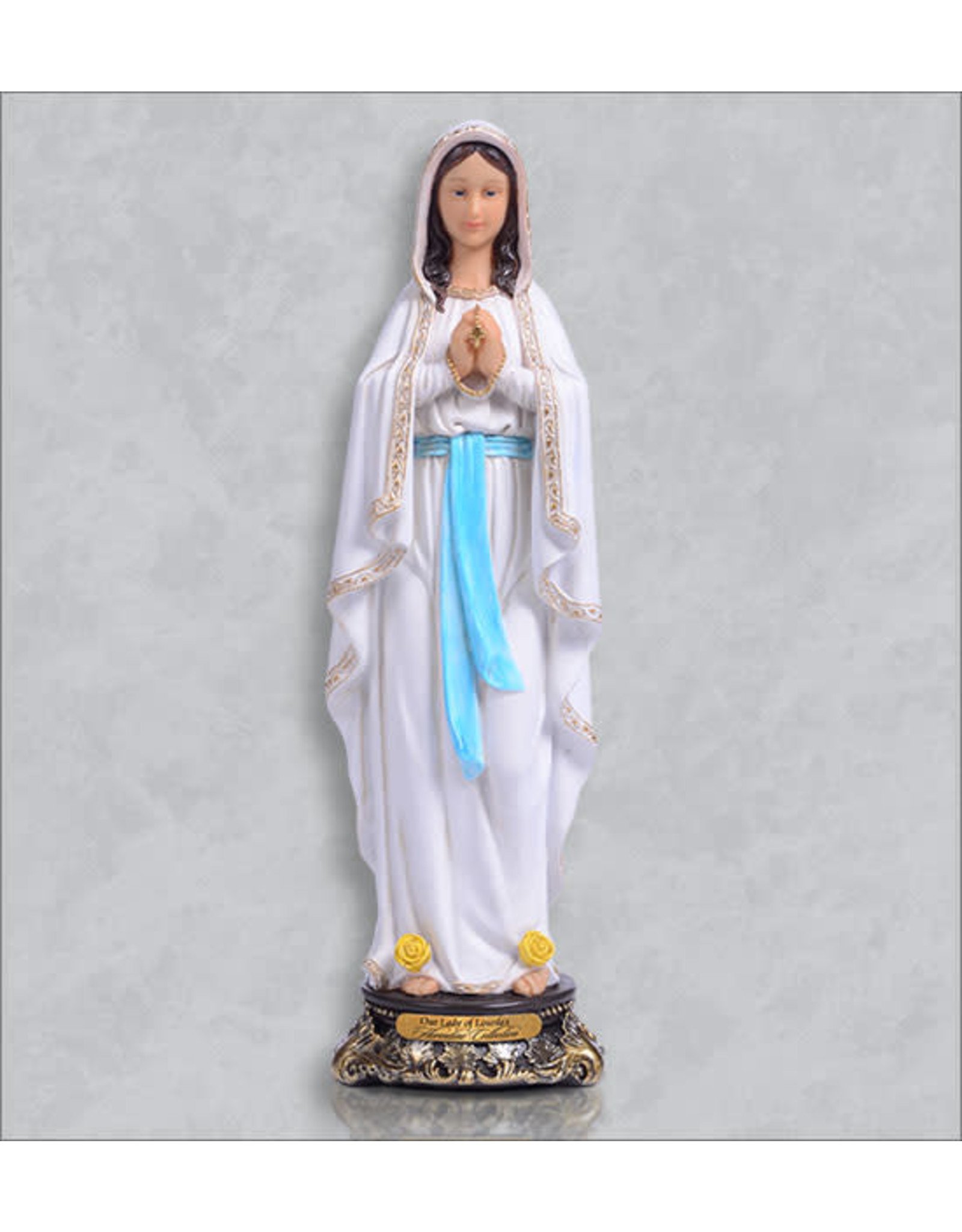 Malhame Regina Our Lady of Lourdes Statue 12"