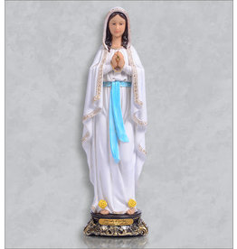 Malhame Regina Our Lady of Lourdes Statue 12"