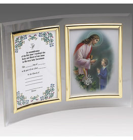 Devon First Communion Frame Boy Curved Beveled