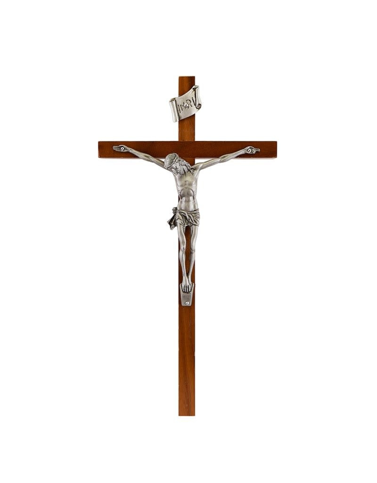 Jeweled Cross 10" Walnut Crucifix