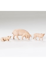 Fontanini Fontanini - Pig Family, 3pc Set (5" Scale)