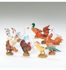 Fontanini Fontanini - Barnyard Birds, 12pc Set (5" Scale)