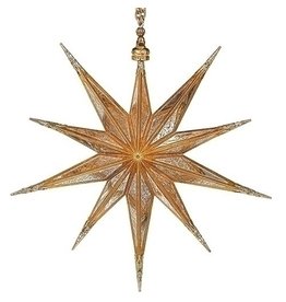 Roman Ornament - Antique Gold Star (10")