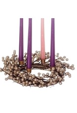 Roman Advent Wreath (Candleholder) Champagne Berry