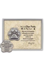 Paw Prints on my Heart Pet Memorial Pocket Token
