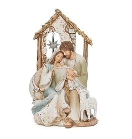 Roman Holy Family with Star Figurine 9.25"