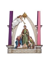 Roman Advent Wreath (Candleholder) Holy Family with Arch