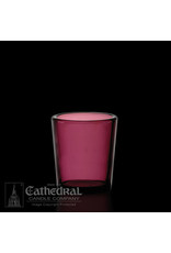 Cathedral Candle Votive Light Glasses - Purple, 15 Hour (12)