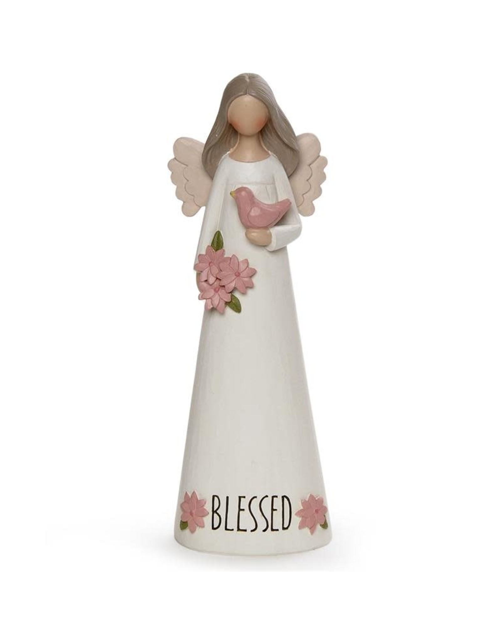 Angel Figurine - "Blessed" (with Bird)