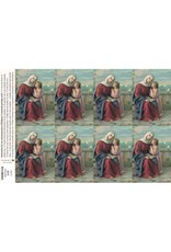 San Francis Holy Cards - Laser - St. Anne (Sheet of 8)
