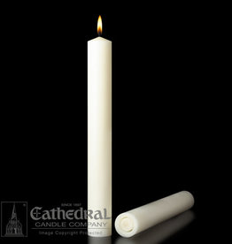 51% Beeswax Altar Candles  1-15/16"x17" (2)
