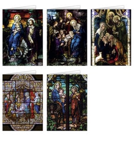 Nelson Art Boxed Christmas Cards - Stained Glass (25)