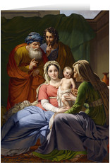 Nelson Art Boxed Christmas Cards - Holy Family with Grandparents Joachim & Anne (25)