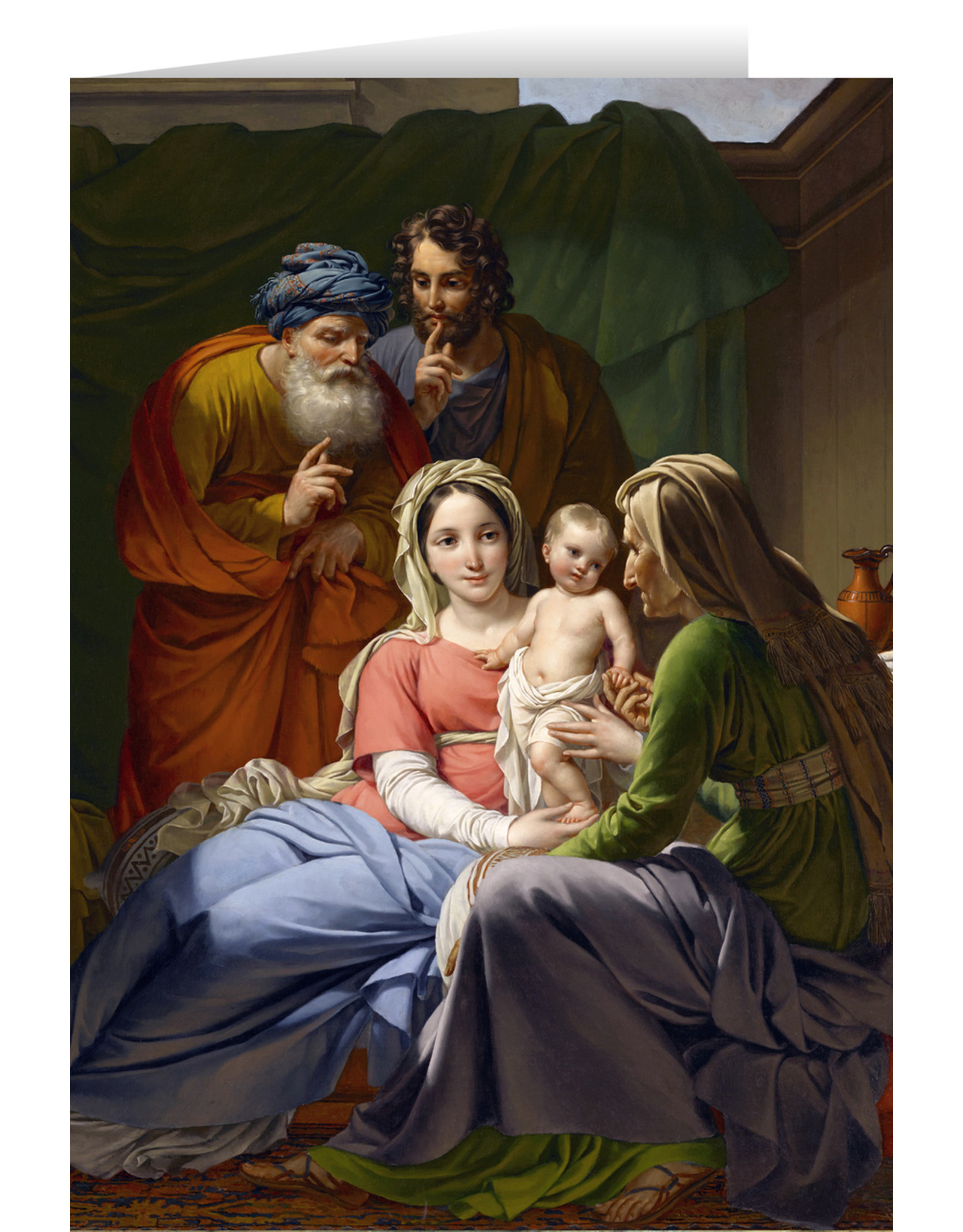 Nelson Art Boxed Christmas Cards - Holy Family with Grandparents Joachim & Anne (25)