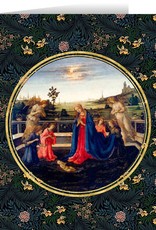 Boxed Set of 25 Christmas Cards - Adoration of the Child by Lippi
