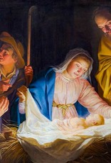 Boxed Set of 25 Christmas Cards - Adoration of the Shepherds by Gerard van Honthorst