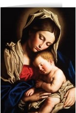 Nelson Art Boxed Christmas Cards - Madonna and Her Child (25)