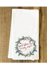 Nelson Art Christmas Tea Towel - God Bless Us, Every One