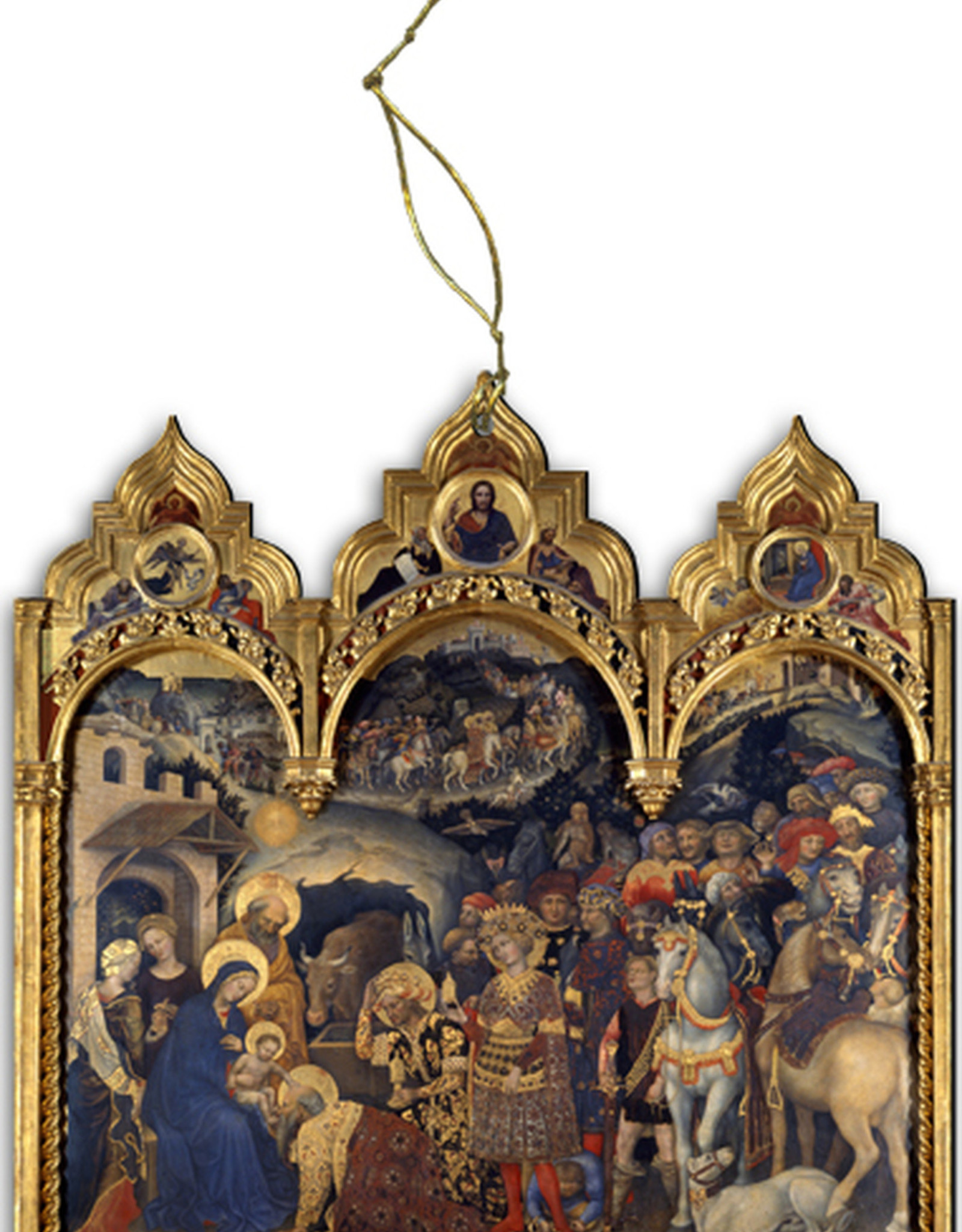 Ornament - Adoration of the Magi Triptych Wood