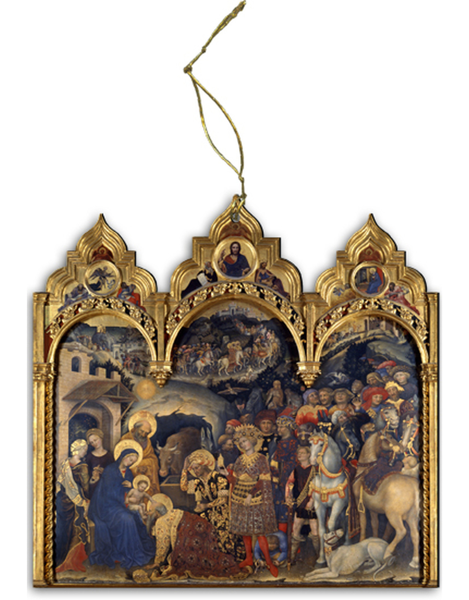 Nelson Art Ornament - Adoration of the Magi Triptych Wood