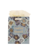 Christian Art Gifts Gift Bag - Begin Each Day with a Grateful Heart (Medium)