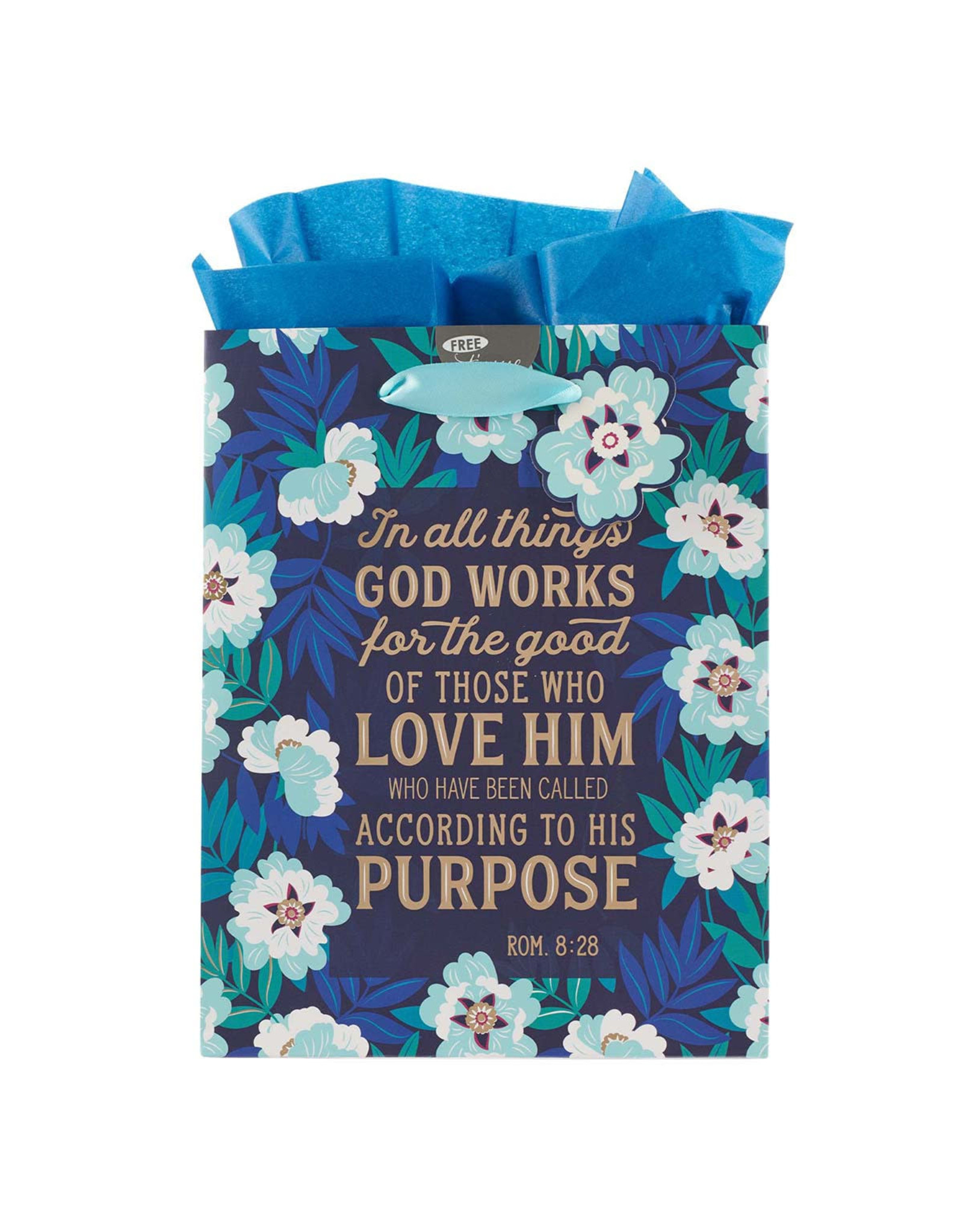 Christian Art Gifts Medium Giftbag - God Works for Good, Romans 8:28