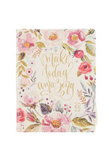 2022 Make Today Amazing Large Floral Faux Leather 18-month Planner For Women - Psalm 118:24