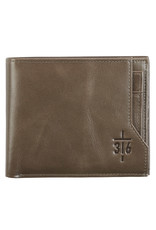 Christian Art Gifts Wallet - John 3:16, Cross, Leather