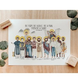 Mrs. Torres Creates Men Saints Print (5x7)