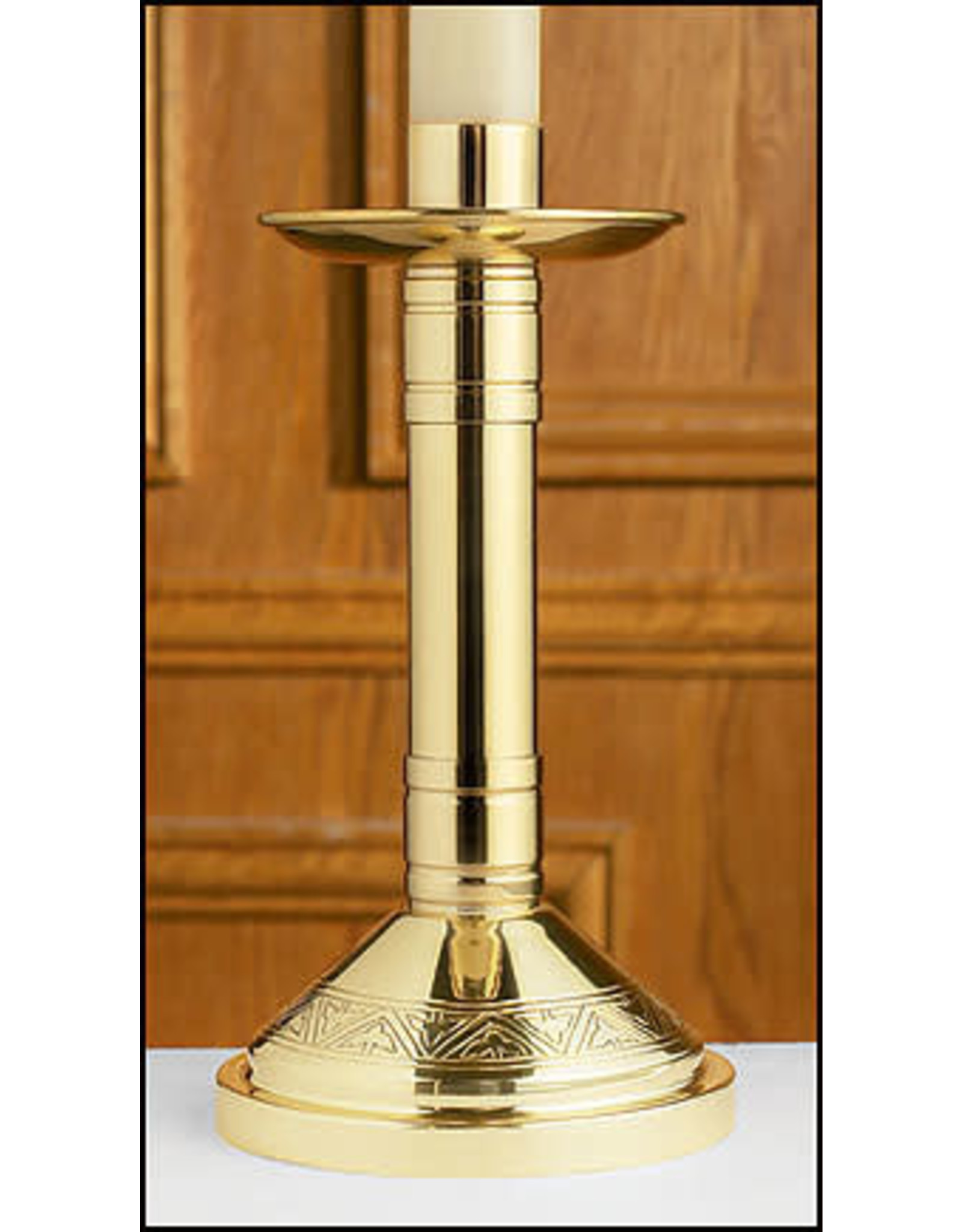 Altar Candlestick - 12" Brass