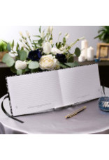 Christian Art Gifts Guest Book - In Loving Memory, Black & White