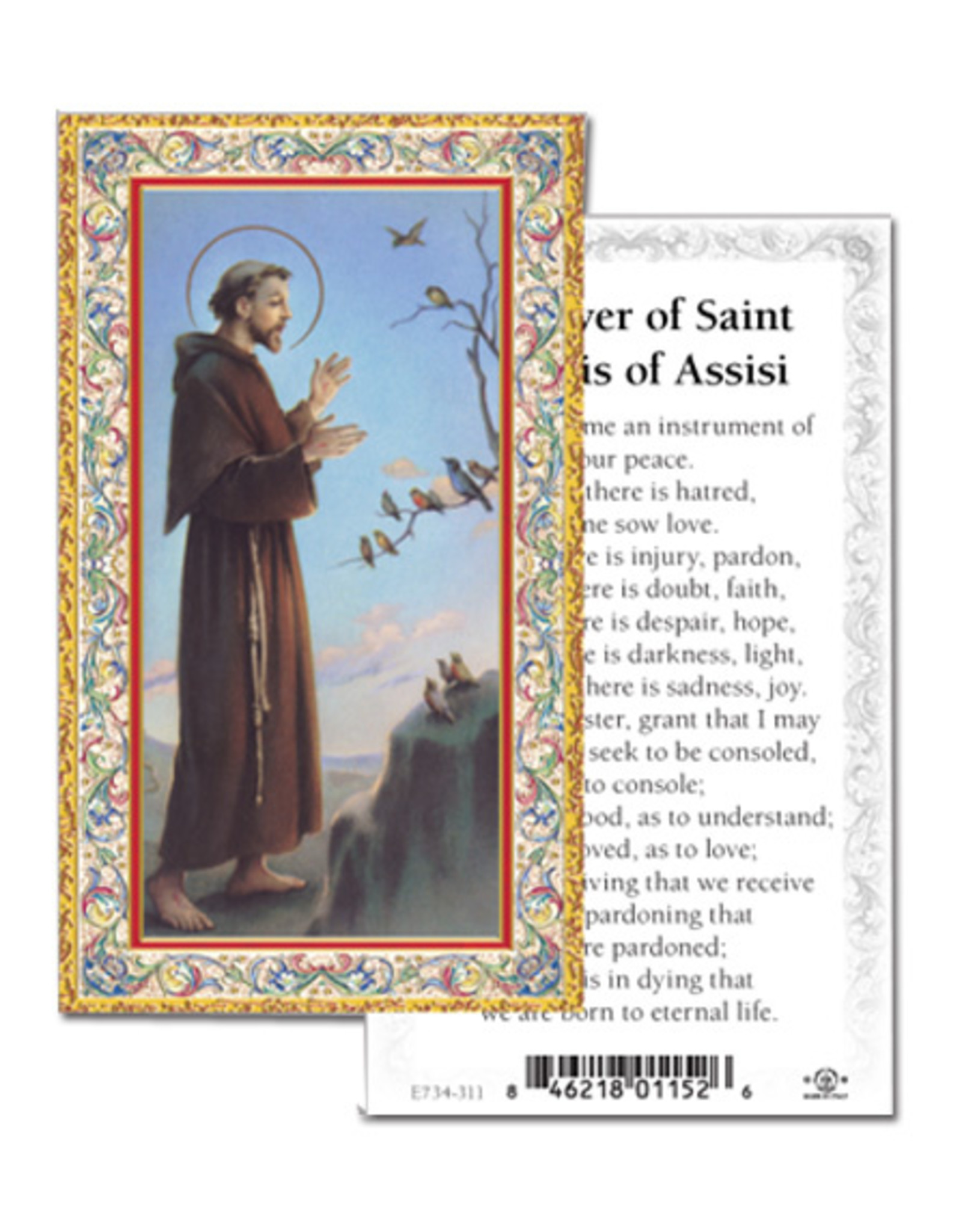 Holy Cards - St. Francis of Assisi (100)