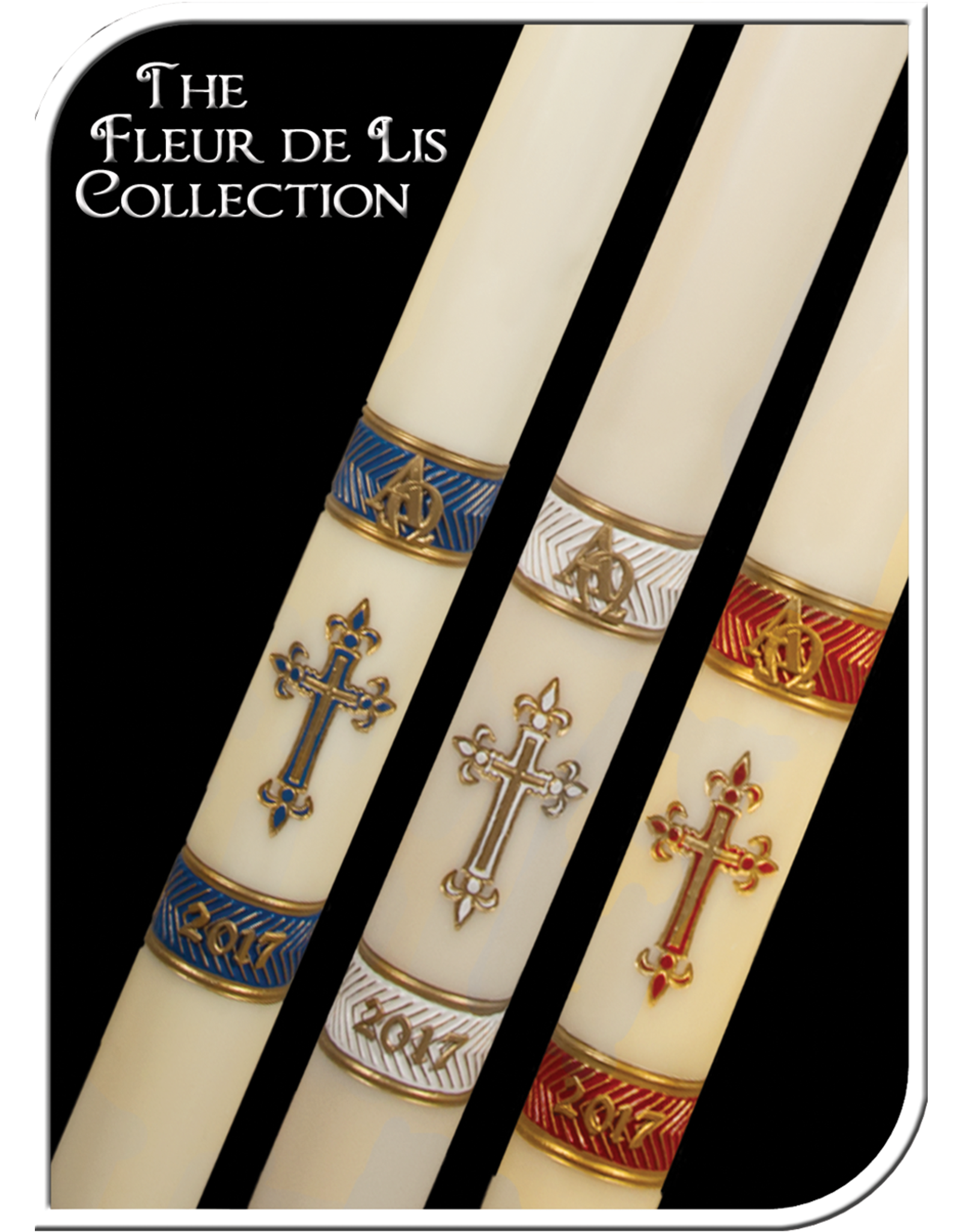 Dadant Fleur de Lis Paschal Candle