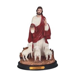 Jesus, Good Shepherd Statue (10")