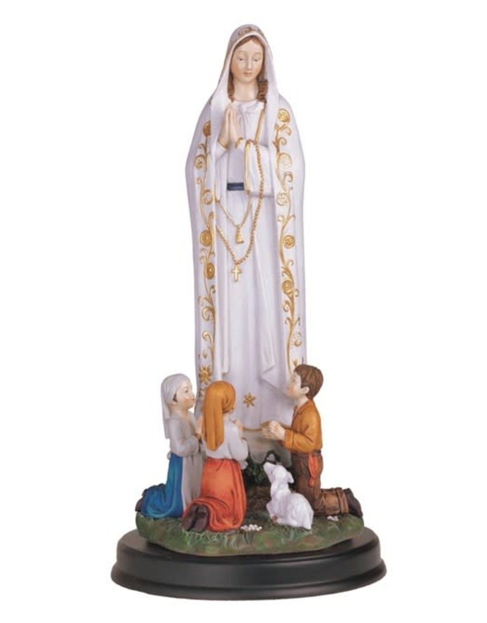 George Chen Our Lady of Fatima with Children Statue (12")