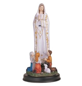 George Chen Our Lady of Fatima with Children Statue (12")